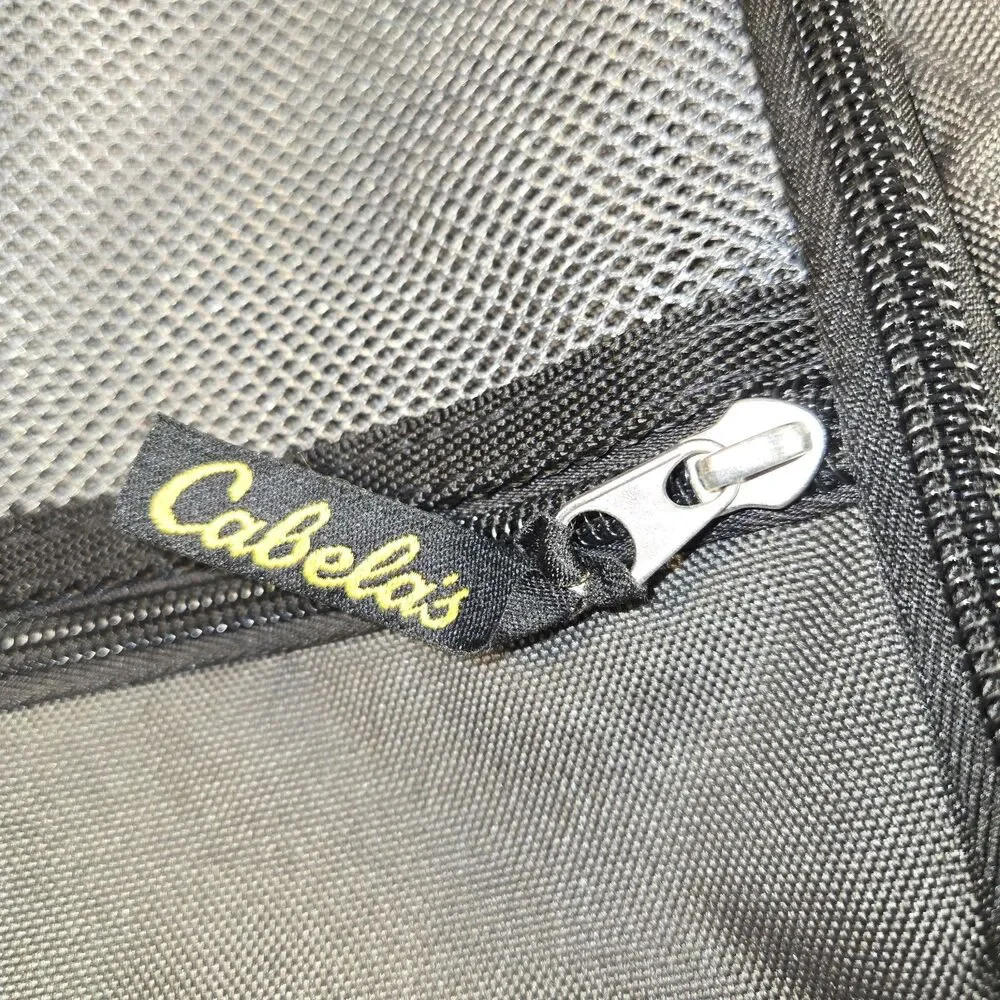 Cabela's Club Catch All Gear Bag, Gray And Black Many Pockets Shoulder Strap